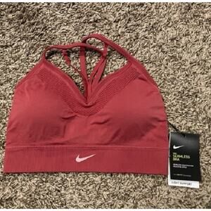 NWT Nike Seamless Light Impact Sports Bra, NWT, Cedar, MEDIUM